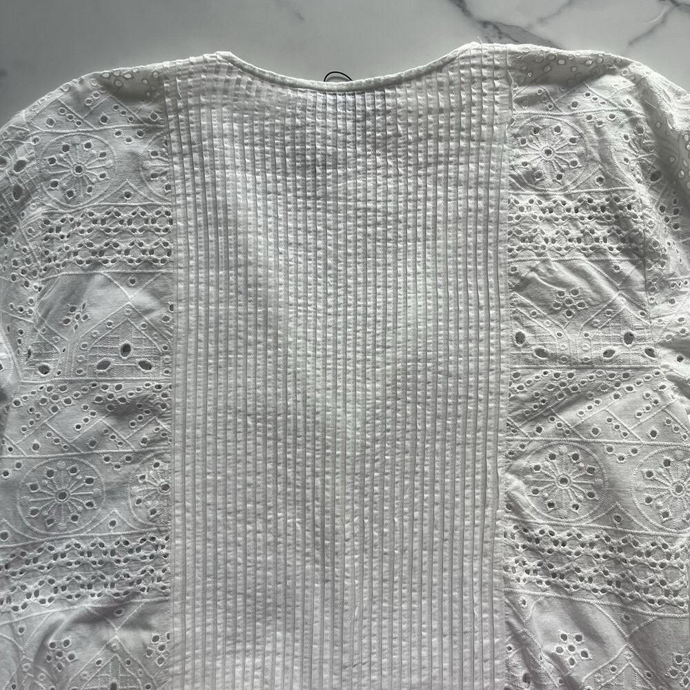 Zara White Eyelet Maxi Dress - Picture 9 of 11